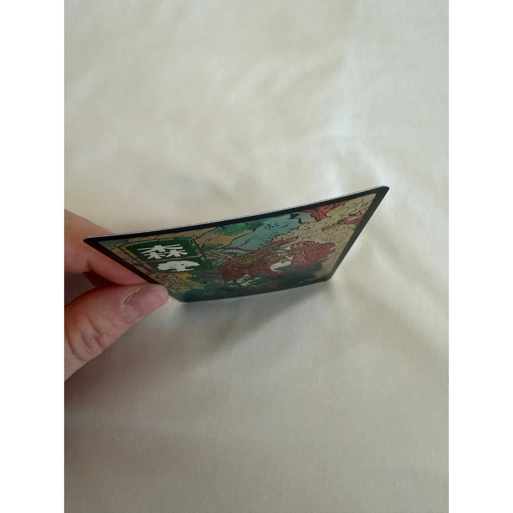 MTG Forest 301 Kamigawa Neon Dynasty Ukiyo-e Full Art Japanese Land Card 2022